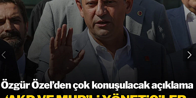 Özgür Özel: Bayrampaşa Belediye Başkanımızı operasyondan önce AKP ve MHP'li isim aradı