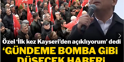Özgür Özel: Bomba gibi bir haber paylaşacağım