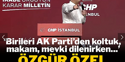 Özgür Özel kongredeki ateş püskürdü: AK Parti yargısından birileri koltuk, makam, mevki dilenirken...