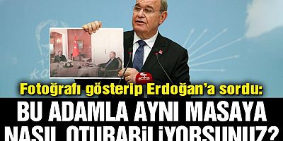Öztrak fotoğrafı gösterip Erdoğan’a sordu: Bu adamla aynı masaya nasıl oturabiliyorsunuz?