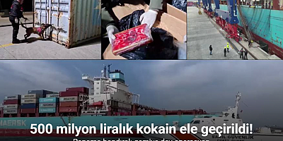 Panama bandıralı gemide 500 milyon liralık kokain ele geçirildi