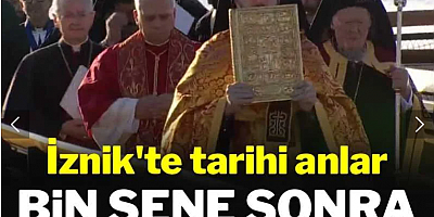 Papa ve Rum Ortodoks Patrik'i bin sene sonra beraber ayin yaptı