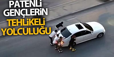 Patenli gençler kazaya davetiye çıkardı