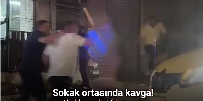 Pendik’te sokak ortasında tekmeli sopalı kavga kamerada