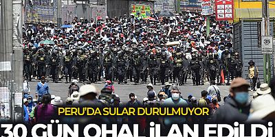 Peru'da 30 gün boyunca OHAL ilan edildi