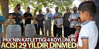 PKK'nın katlettiği 4 köylünün acısı 29 yıldır dinmedi