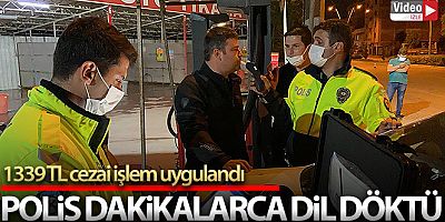 Polis ekipleri alkollü sürücüye dakikalarca dil döktü