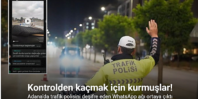 Polis kontrolünden kaçmak için WhatsApp grubu kurdular