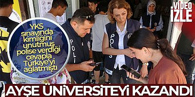 Polise verdiği cevapla Türkiye'yi ağlatmıştı... Ayşe üniversiteyi kazandı!