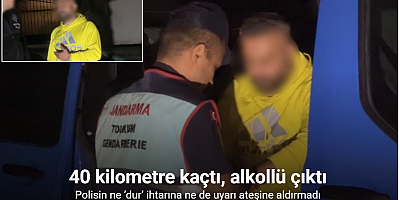 Polisin ne ’dur’ ihtarına ne de uyarı ateşine aldırmadı: 40 kilometre kaçtı, alkollü çıktı