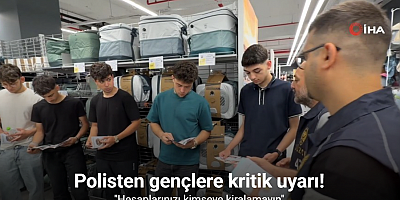 Polisten gençlere kritik uyarı 