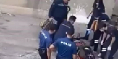 Polisten kaçan kadın dereye atladı, ayağını kırarak hastanelik oldu; o anlar kamerada