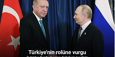 Putin'den Cumhurbaşkanı Erdoğan'a teşekkür