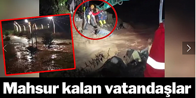 Rize'de etkili olan yağış, sel ve heyelana neden oldu