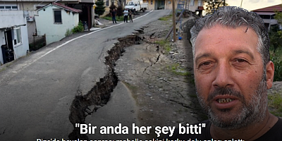 Rize’de heyelan sonrası mahalle sakini korku dolu anları anlattı: 