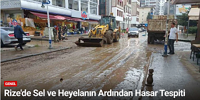 Rize'de Sel ve Heyelanın Ardından Hasar Tespiti Başladı