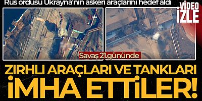 Rus ordusu Ukrayna'nın askeri araçlarını hedef aldı