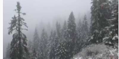 Safranbolu’nun yüksek kesimleri beyaza büründü