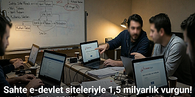 Sahte e-devlet siteleriyle 1,5 milyarlık vurgun