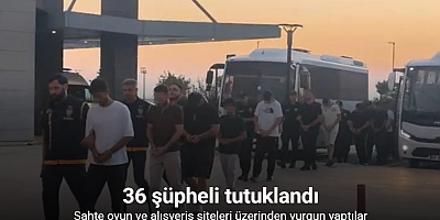 Sahte oyun ve alışveriş siteleri üzerinden vurgun yaptılar: 36 şüpheli tutuklandı
