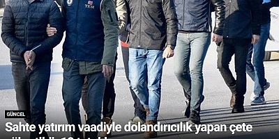 Sahte yatırım vaadiyle dolandırıcılık yapan çete çökertildi: 18 tutuklama