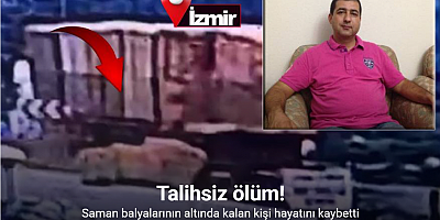 Saman balyalarının altında kalan kişinin ölüm anı kamerada