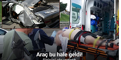 Samandıra bağlantı yolunda BMW takla attı: 1 ağır yaralı