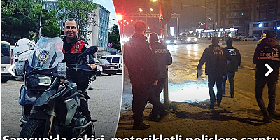 Samsun'da çekici, motosikletli polislere çarptı: 1 şehit, 1 yaralı