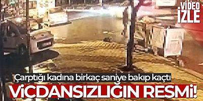 Sancaktepe'de sürücü çarptığı kadına birkaç saniye bakıp kaçtı