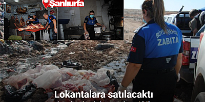 Şanlıurfa’da 1 ton bozuk et ele geçirdi