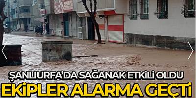Şanlıurfa'da sağanak etkili oldu, yağışlar ekipleri alarma geçirdi