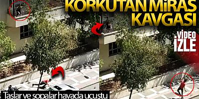 Şanlıurfa'da taşlı sopalı miras kavgası kamerada