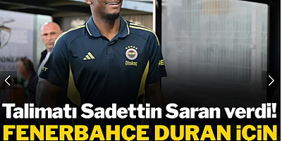 Saran talimatı verdi, Fenerbahçe Jhon Duran için düğmeye bastı!