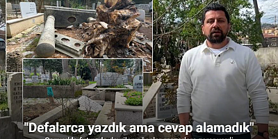 Sarıyer’de fırtınada devrilen ağaçlar mezarlara zarar verdi, vatandaşlar mağdur oldu