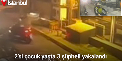 Sarıyer’de kasaba silahlı saldırı kamerada: 2’si çocuk yaşta 3 şüpheli yakalandı
