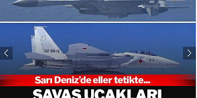 Savaş uçakları birbirine kilitlendi... Sarı Deniz'de eller tetikte