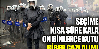 Seçime kısa süre kala on binlerce kutu biber gazı alımı