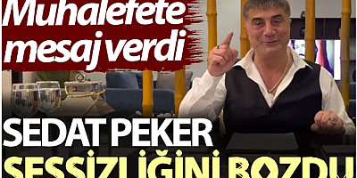 Sedat Peker sessizliğini bozdu. Muhalefete mesaj verdi