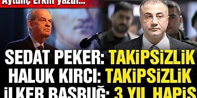 Sedat Peker: Takipsizlik Haluk Kırcı: Takipsizlik İlker Başbuğ: 3 yıl hapis