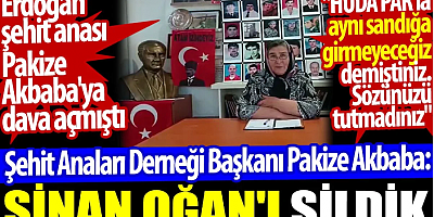 Şehit Anaları Derneği Başkanı Pakize Akbaba: Sinan Oğan'ı sildik