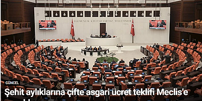 Şehit aylıklarına çifte asgari ücret teklifi Meclis’e sunuldu