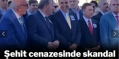 Şehit cenazesinde büyük saygısızlık: Protokol üyeleri gülüştüler