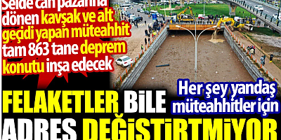 Selde can pazarına dönen kavşağı yapan müteahhit 863 tane deprem konutu inşa edecek