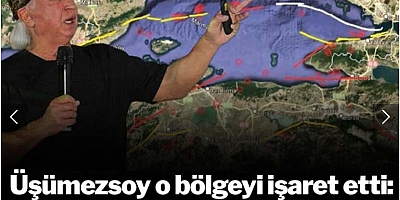 Şener Üşümezsoy o bölgeyi işaret etti: Asıl risk bu bölgede