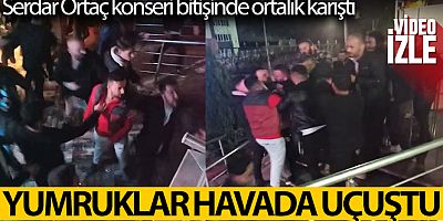 Serdar Ortaç konseri sonrası yumruklar havada uçuştu