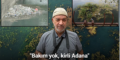 Seyhan Nehri yosun akınına uğradı, çöplerle doldu