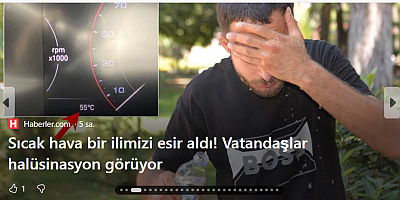 Vatandaşlar halüsinasyon görüyor