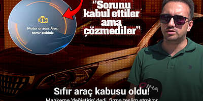Sıfır araç kabusu oldu!