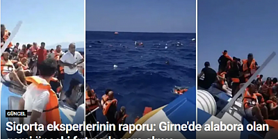 Sigorta eksperlerinin raporu: Girne'de alabora olan gemi önceki fırtınada yara almış
