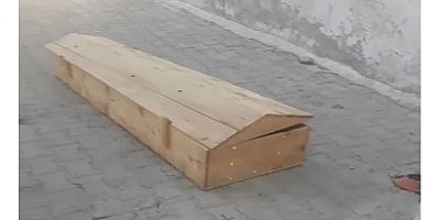 Siirt'te mahalle ortasına bırakılan boş tabut korkuttu